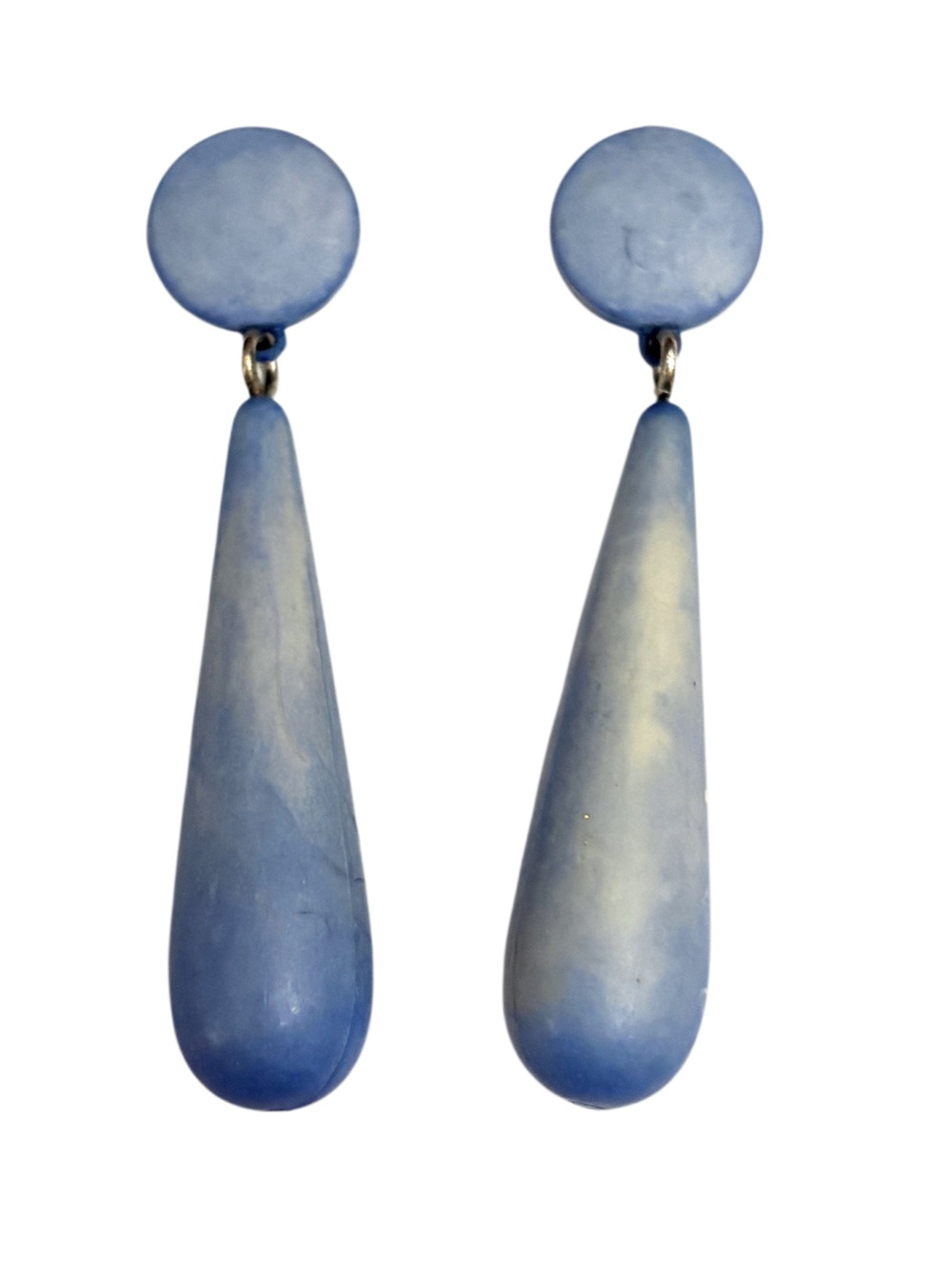 Vintage Light Blue Dangle Drop Earrings